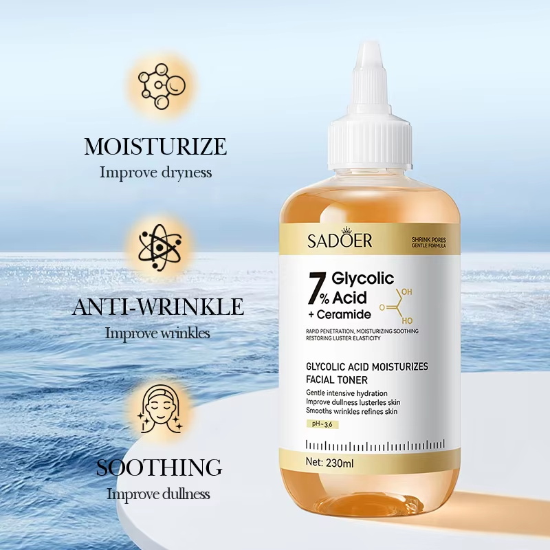SADOER Glycolic Acid Toner Fac - Essence Serum Toner ulasan dan harga
