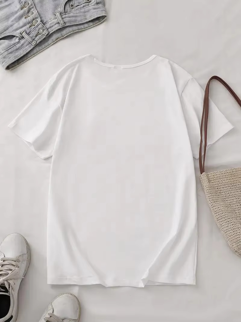 Women's T-shirt with A Illustr - Korean Pants Lifestyle ulasan dan harga