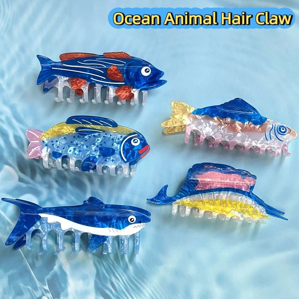 Hairpin Ocean Animal Hair Claw - Korean Lifestyle & Kids Boutique Photos ulasan dan harga